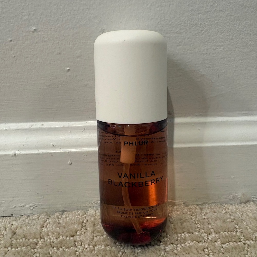Phlur Vanilla Blackberry Fragrance Mist Unisex 3oz Brown Hair and Body Spray